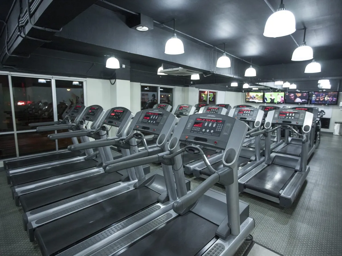 Full cardio deck at Level Up Fitness Petanak