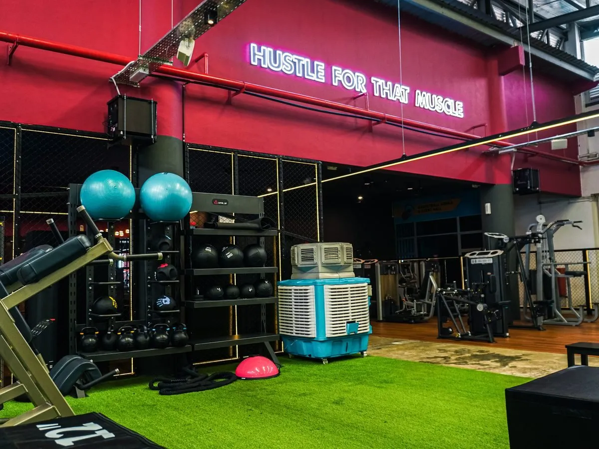 Functional training area at Level Up Fitness Xpress Tebrau