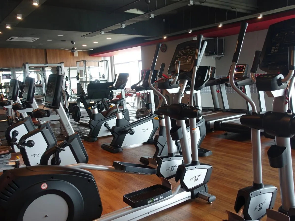 A strong cardio line-up at Level Up Fitness Xpress iCom Square
