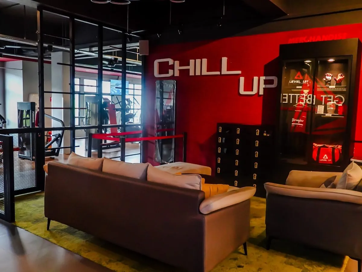 Chill Up lounge at Level Up Fitness Xpress Marina Square