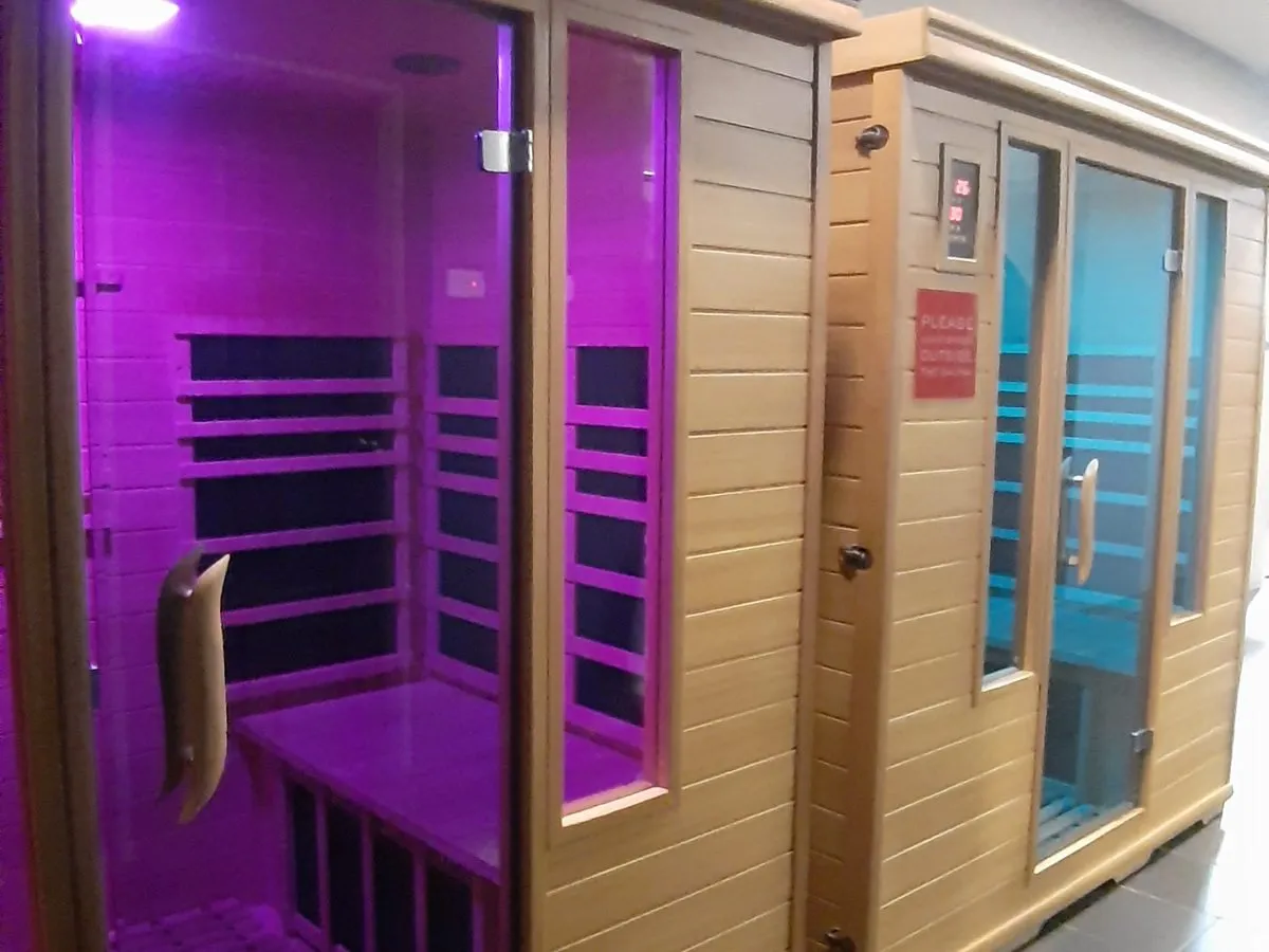 Sauna, surau and lockers at Level Up Fitness Xpress Kuala Terengganu