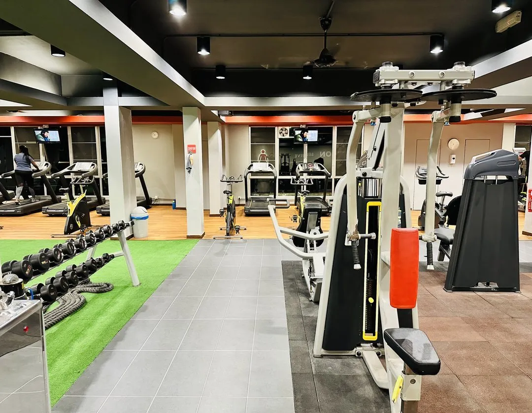 Gym floor at Level Up Fitness Xpress Segamat, Johor